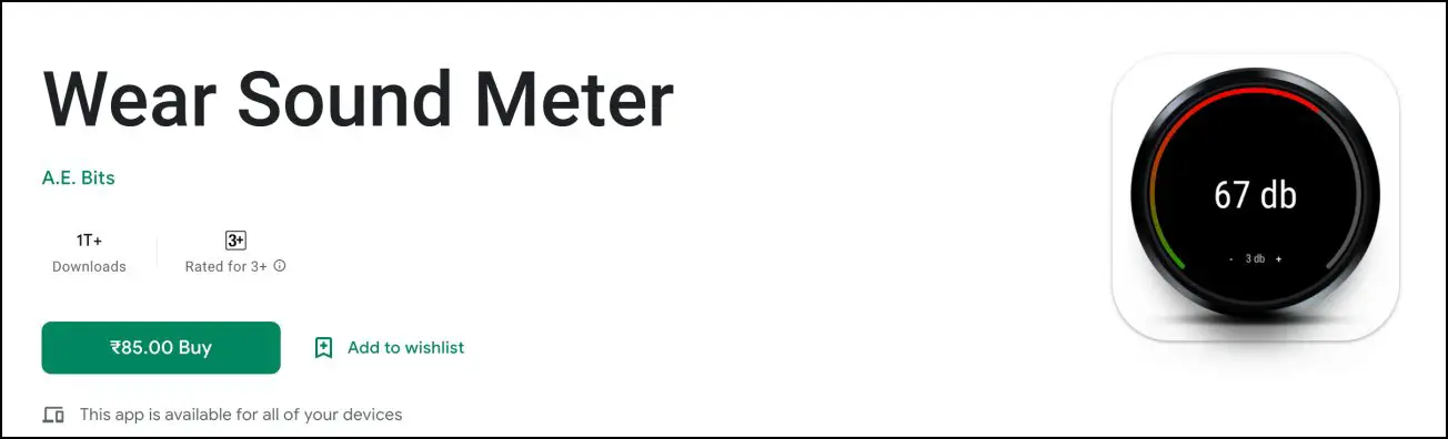 Wear OS Sound Meter