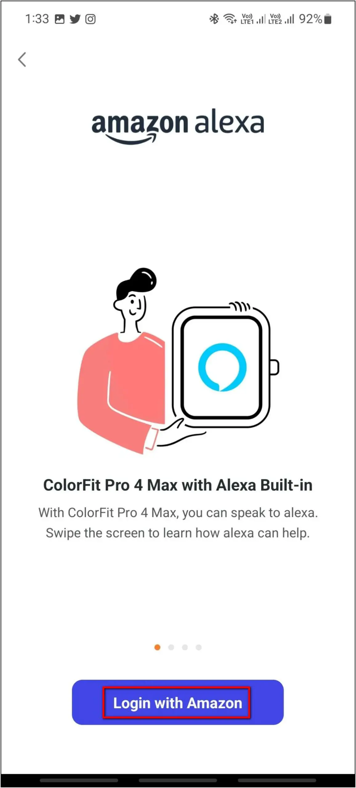Alexa on Noise ColorFit Pro 4 Max