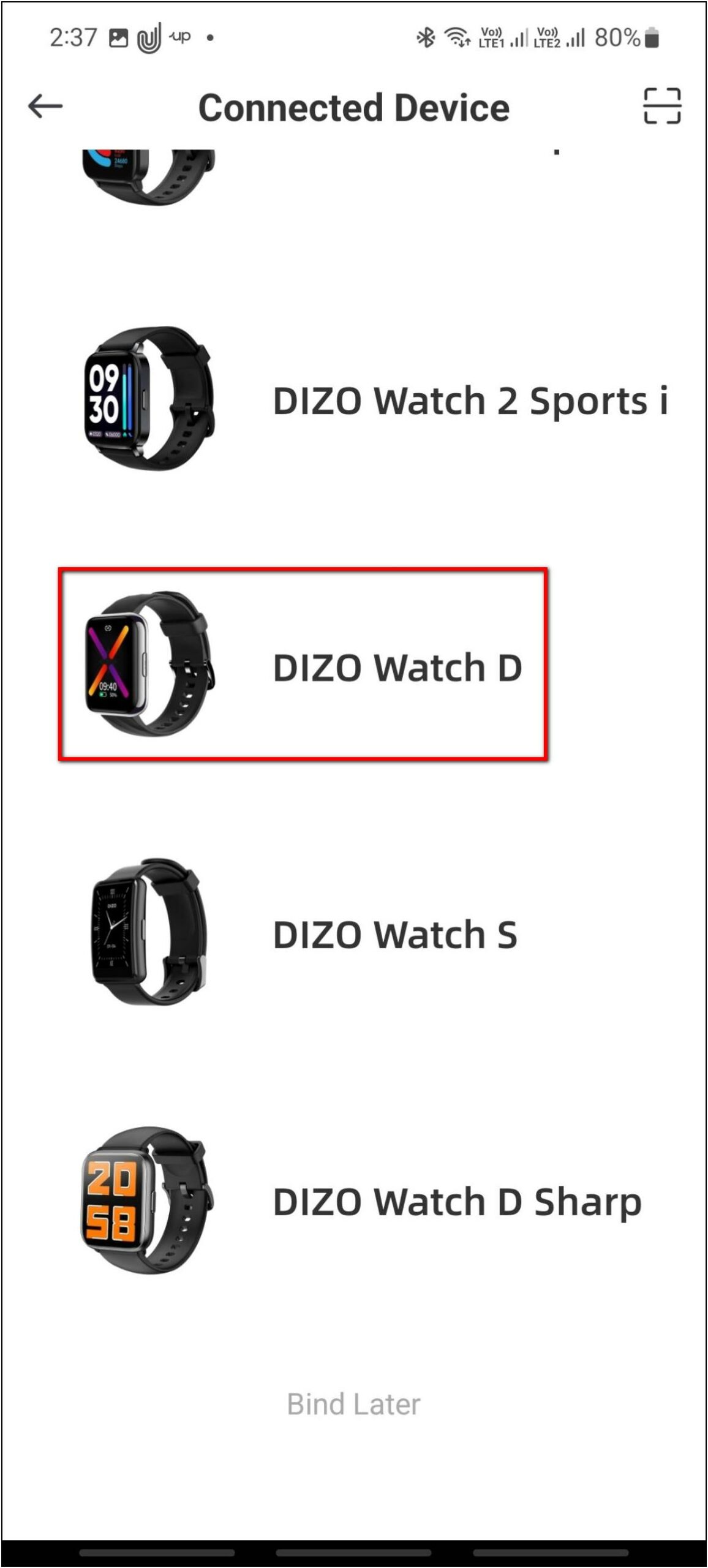 Setup Dizo Watch D Android