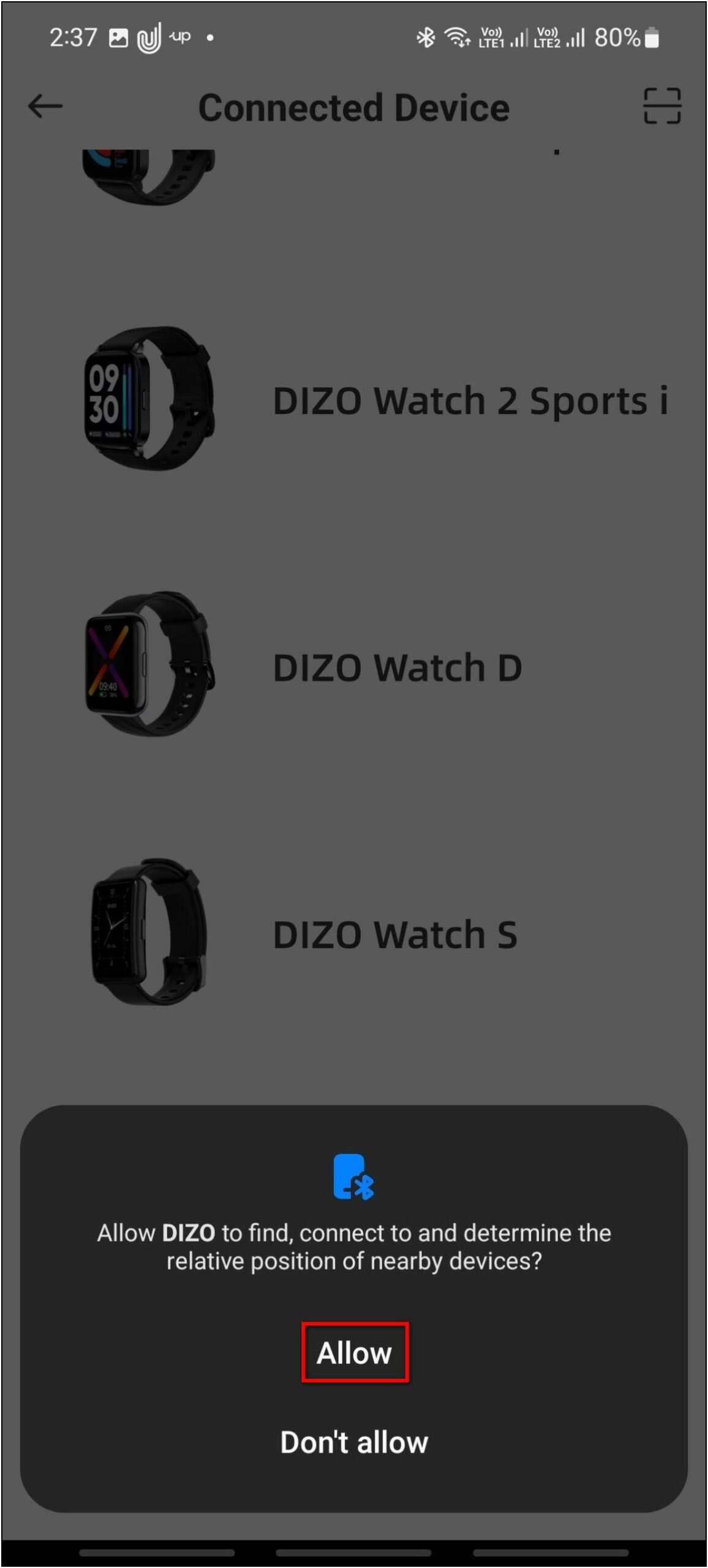 Setup Dizo Watch D Android
