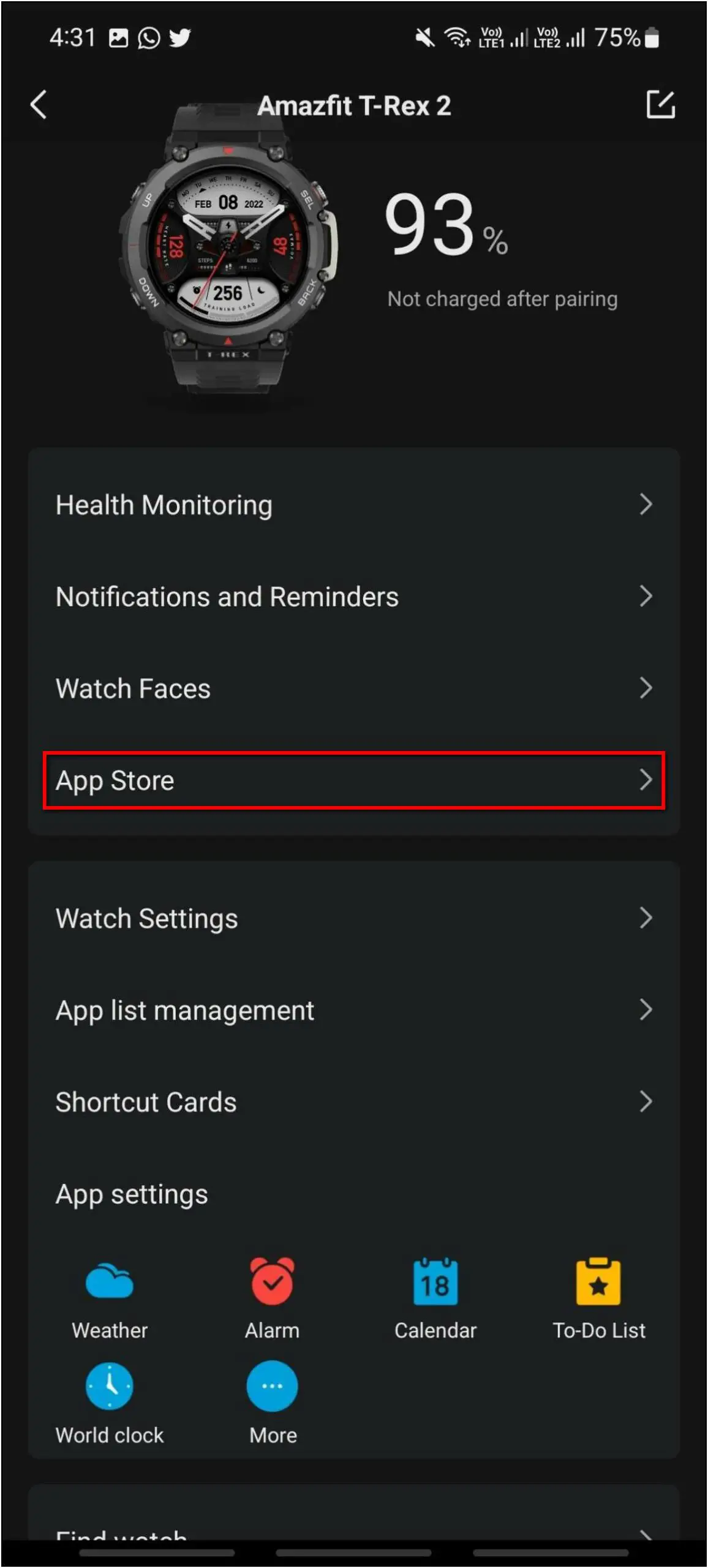 Install Apps on Amazfit Smartwatch