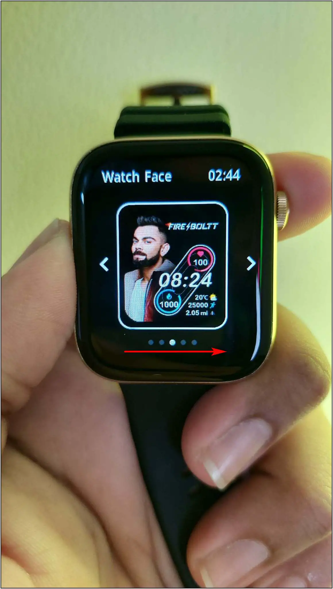 Change Watch Faces Fire-Boltt Ring 3