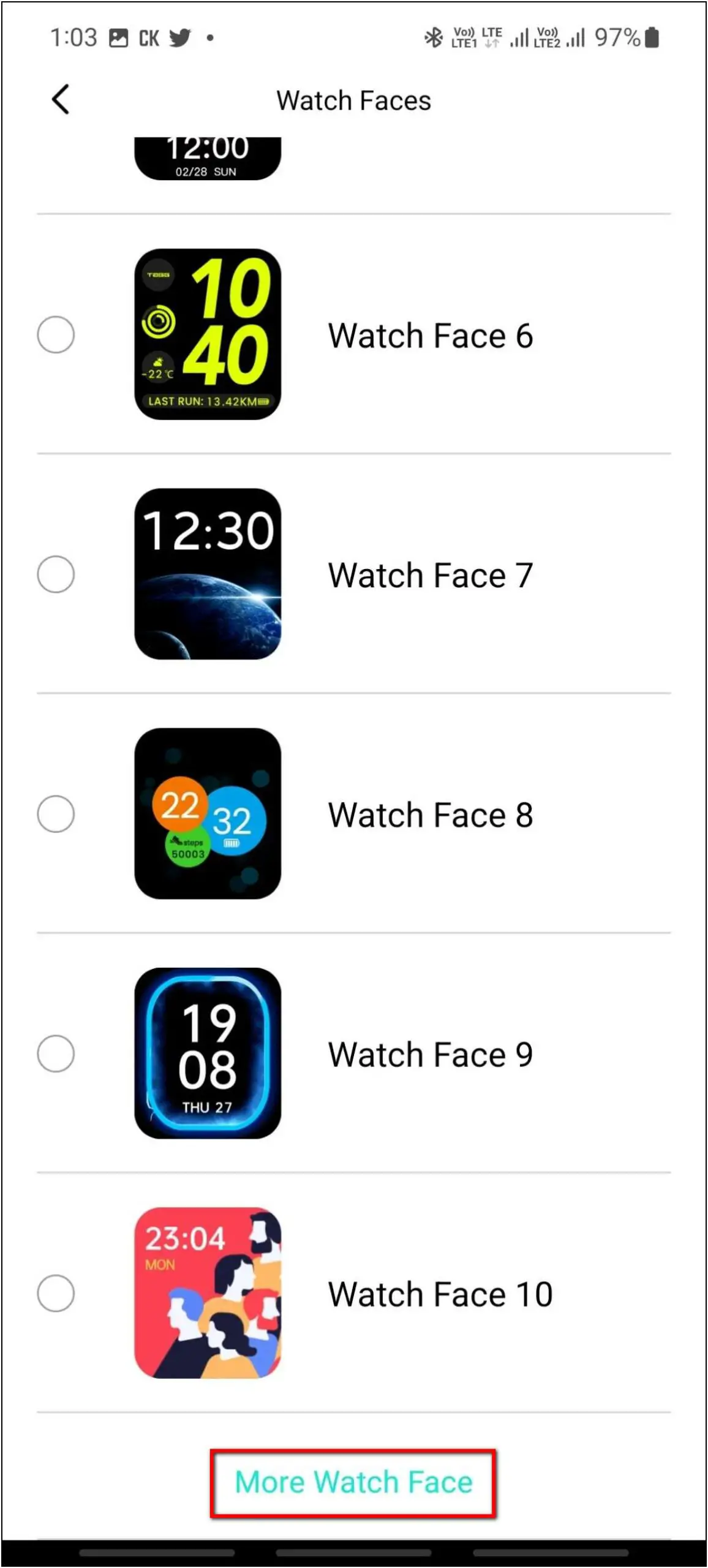 Download Watch Faces on Tagg Verve Engage