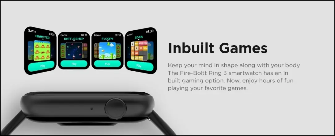 FireBoltt Ring 3 Smartwatch With Games