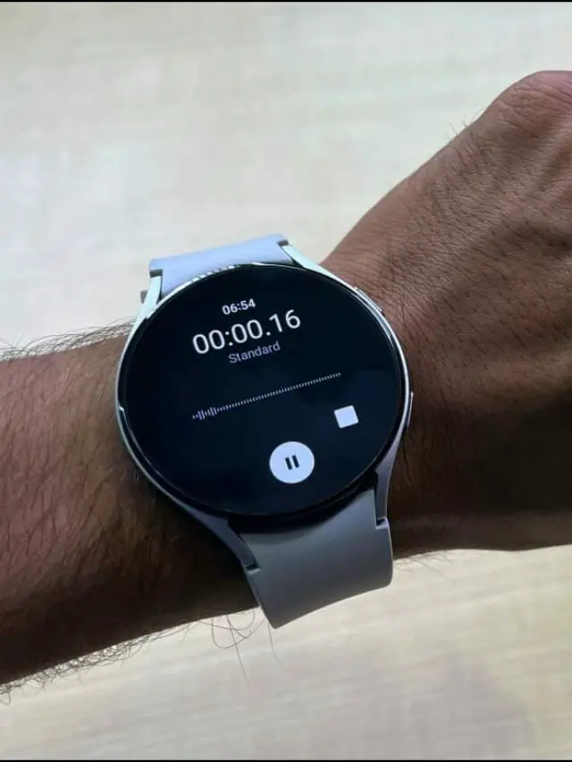 How to Record Voice on Samsung Galaxy Watch 4 or 5?