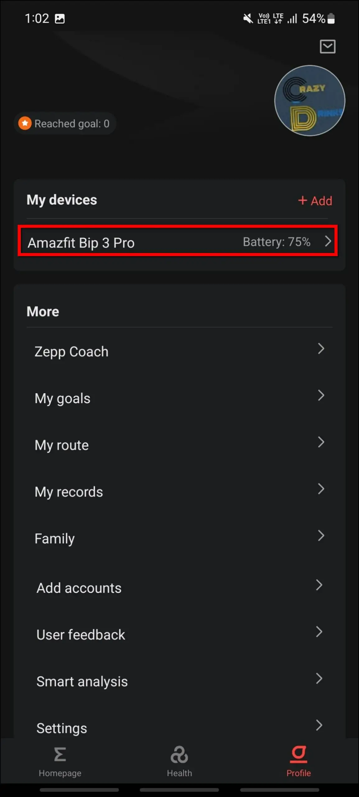 Customize Vibration Amazfit Bip 3 Pro