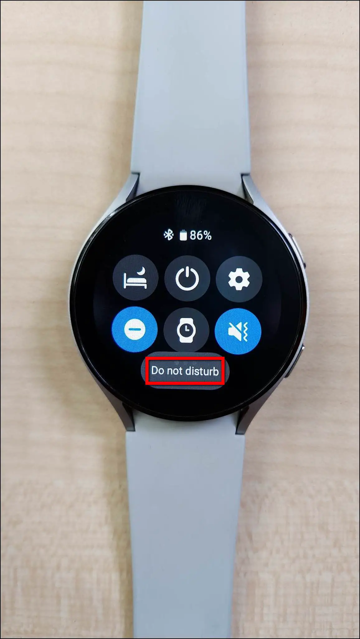 Enable DND on Galaxy Watch 4