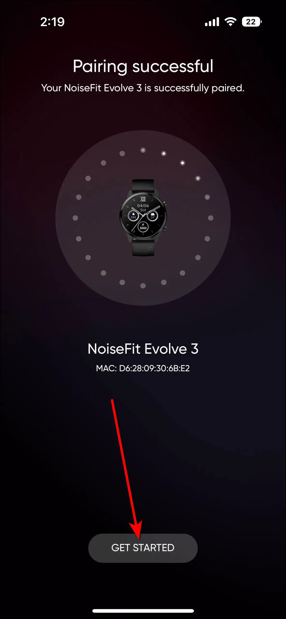 Connect NoiseFit Evolve 3 with iPhone