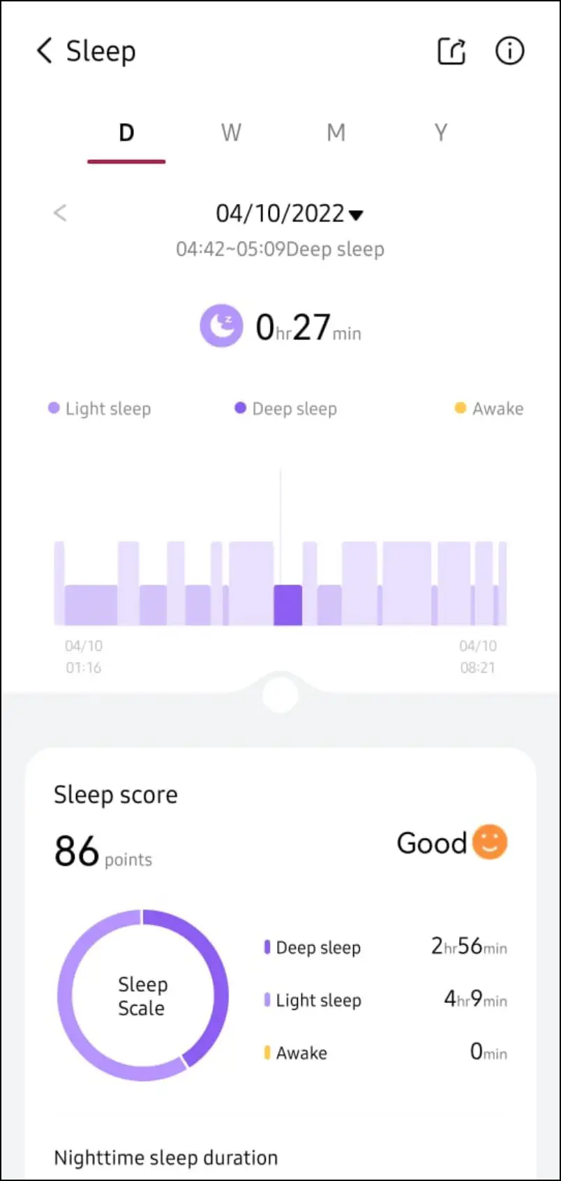 Nord Watch Sleep Tracking
