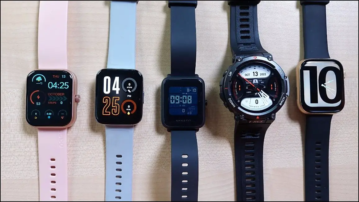 Different Smartwatch Display Types