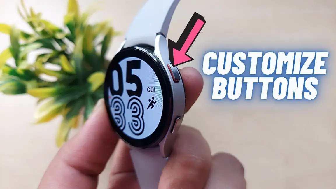 Botones de personalización del reloj Samsung Galaxy