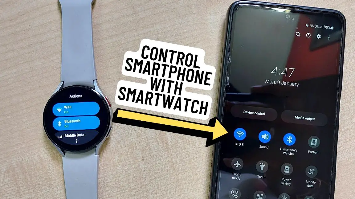 Control Android Phone Using Wear OS Smartwatch