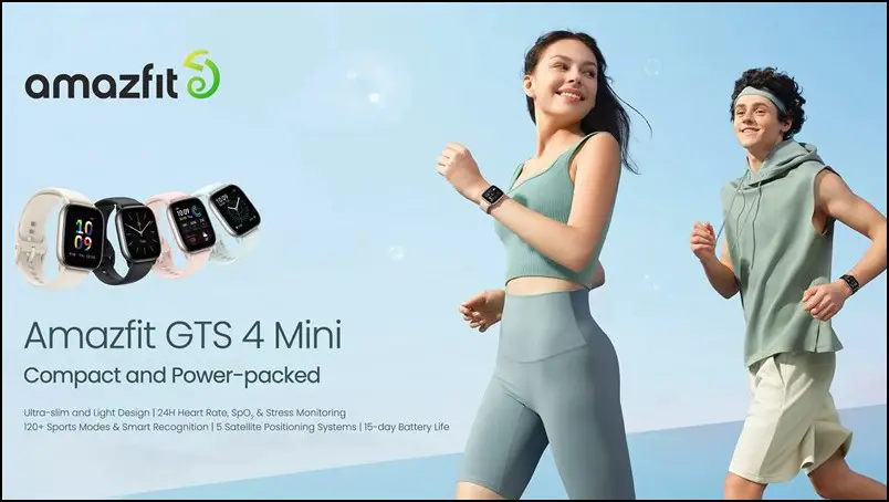 Amazfit GTS 4 Mini Smartwatch for Parents